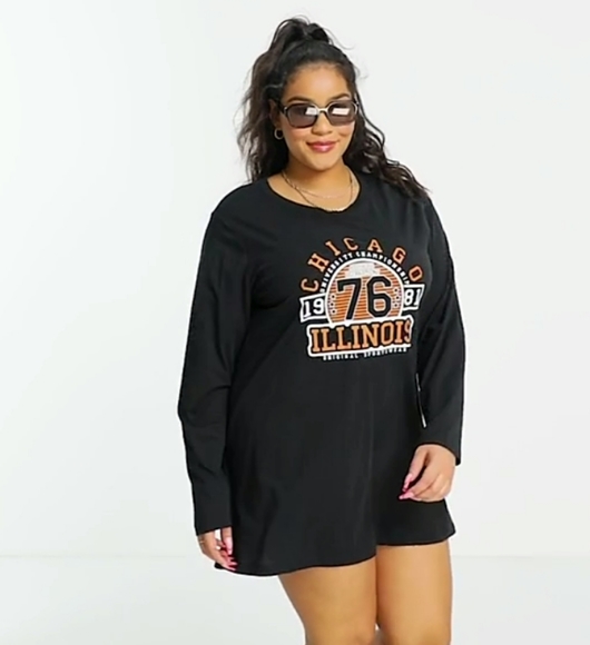 New 💯% Organic COTTON Noisy May lounge tunic long line t-shirt  #A184N - Picture 2 of 8